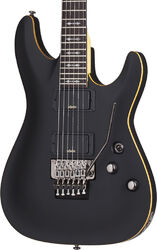 Guitare électrique forme str Schecter Demon-6 FR - Aged black satin