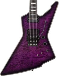 Guitare électrique métal Schecter E-1 FR S SE - Trans purple burst