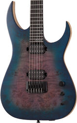 Guitare électrique double cut Schecter Keith Merrow KM-6 MK-III Artist - Blue crimson 