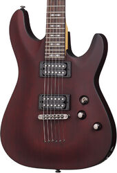 Guitare électrique forme str Schecter Omen-6 - Walnut satin