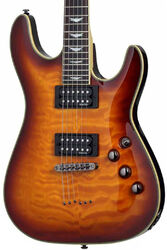 Guitare électrique forme str Schecter Omen Extreme-6 - Vintage sunburst