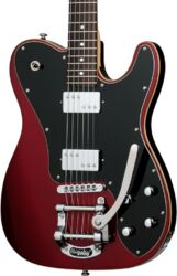 Guitare électrique forme tel Schecter PT Fastback II B - Metallic red