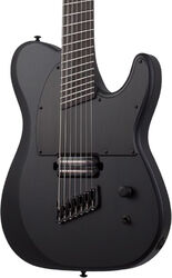 Guitare électrique multi-scale Schecter PT-7 MS Black Ops 7-string - Satin black open pore