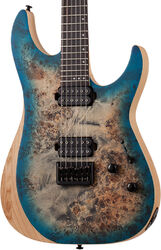 Guitare électrique forme str Schecter Reaper-6 - Satin sky burst