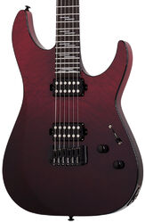 Guitare électrique forme str Schecter Reaper-6 Elite - Blood burst