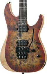 Guitare électrique forme str Schecter Reaper-6 FR - Satin inferno burst