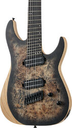 Guitare électrique multi-scale Schecter Reaper-7 Multiscale - Satin charcoal burst