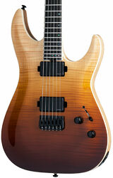 Guitare électrique forme str Schecter C-1 SLS Elite - Antique fade burst