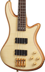 Basse électrique solid body Schecter Stiletto Custom-4 - Natural satin