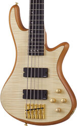 Basse électrique solid body Schecter Stiletto Custom-5 5-String - Natural satin