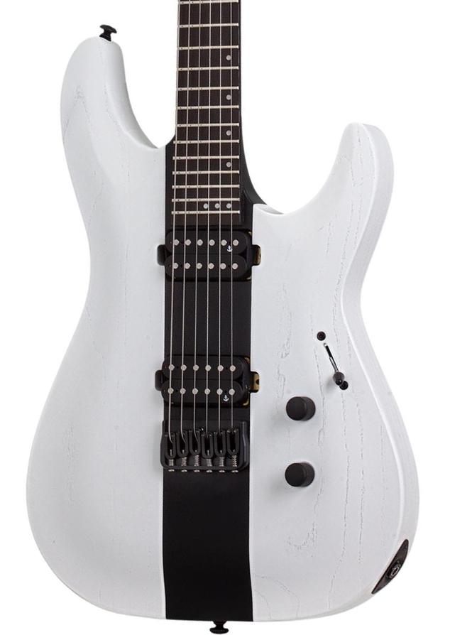 Guitare électrique forme str Schecter Rob Scallon C-1 - Contrast