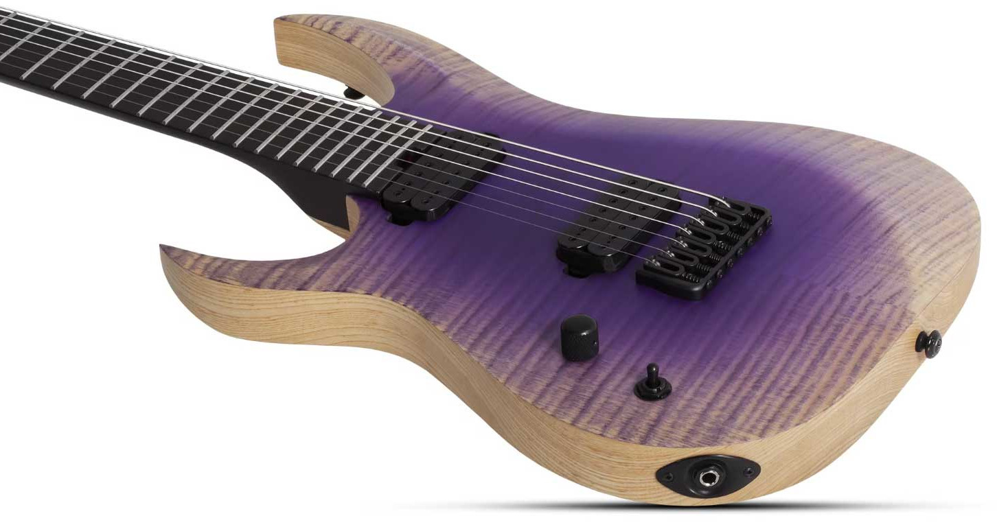 Schecter John Browne Tao-7 Signature Baryton Gaucher 2h Ht Eb - Ozone Burst - Guitare Électrique Baryton - Variation 2