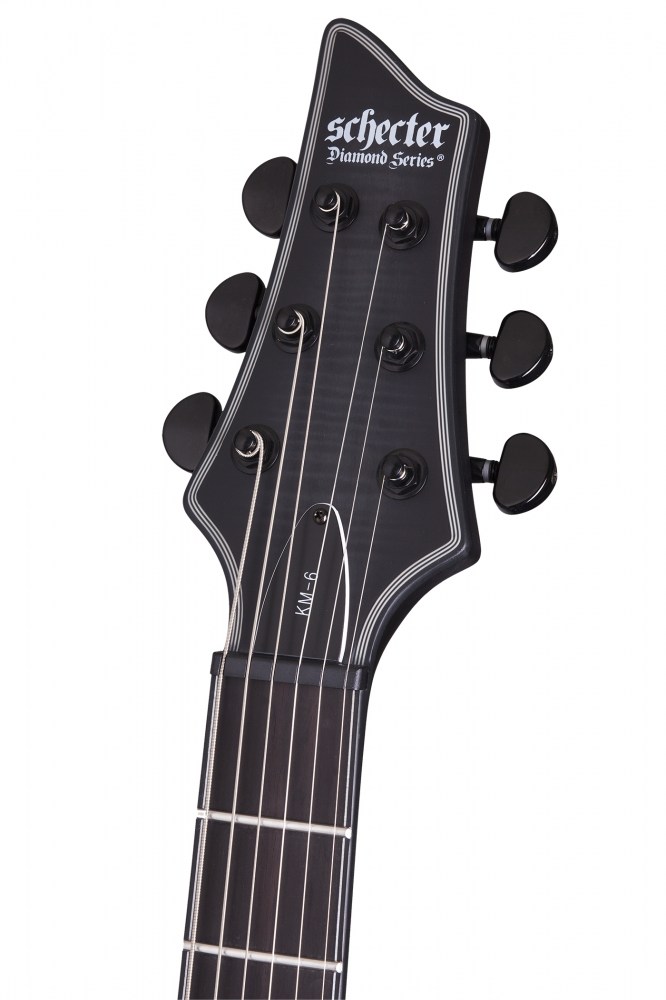 Schecter Keith Merrow Km-6 Signature Hh Ht Eb - Trans Black Burst Satin - Guitare Électrique Forme Str - Variation 6