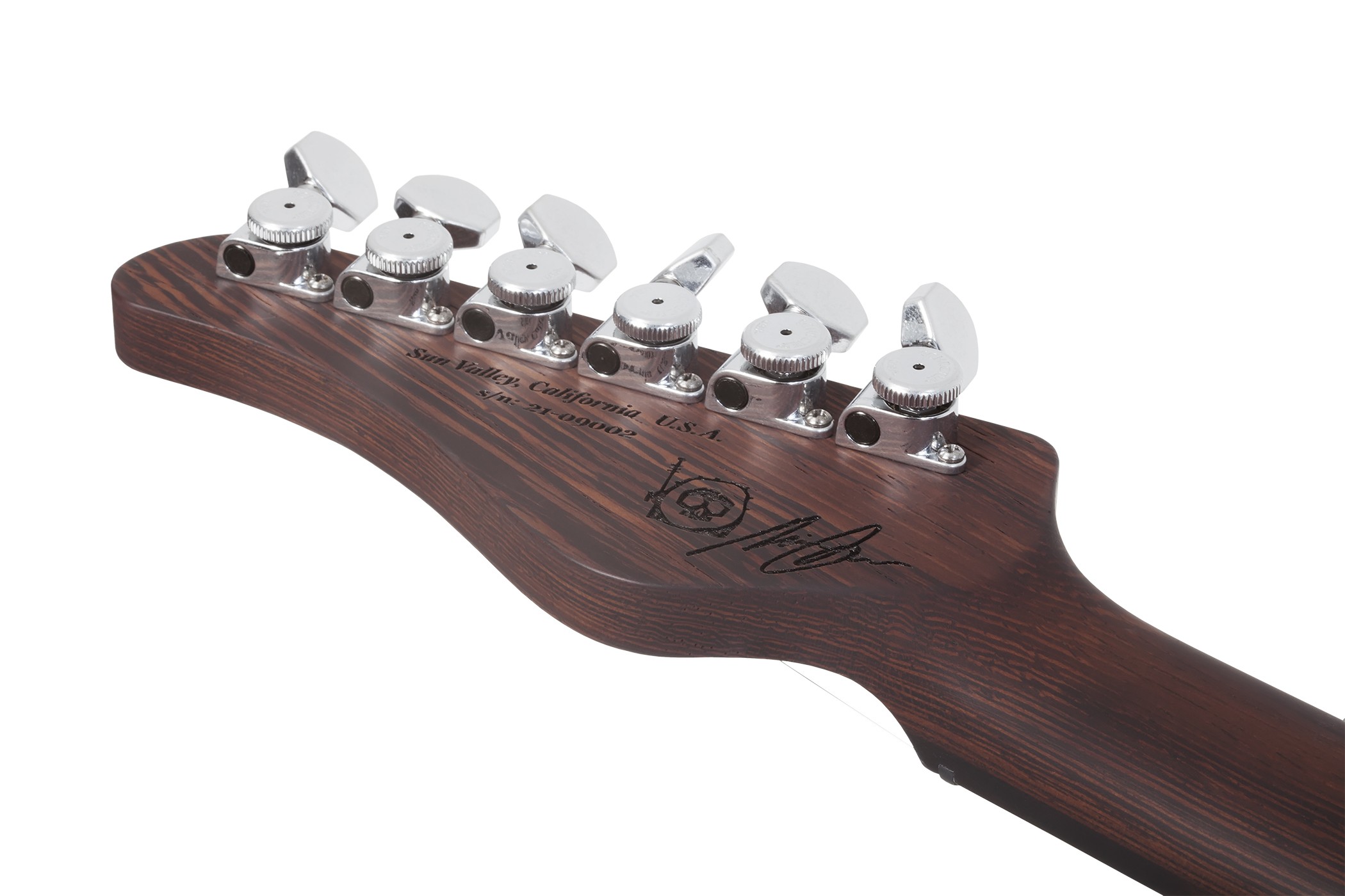 Schecter Nick Johnston Flame Top Nitro Usa Signature Hss Trem Eb - Atomic Ice - Guitare Électrique Forme Str - Variation 9
