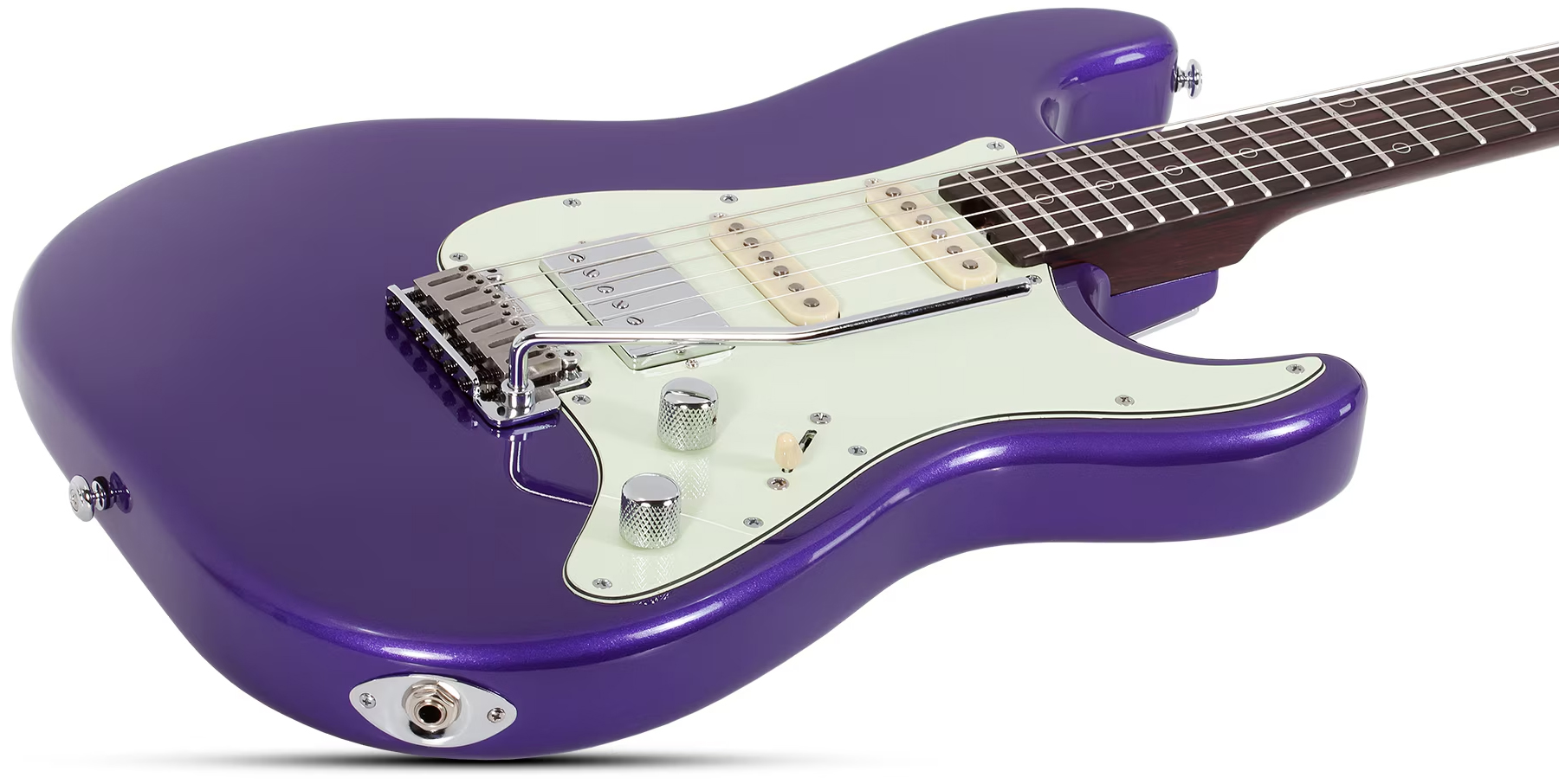 Schecter Nick Johnston Traditional 10th Ann. Signature Hss Trem Eb - Atomic Violet - Guitare Électrique Forme Str - Variation 1