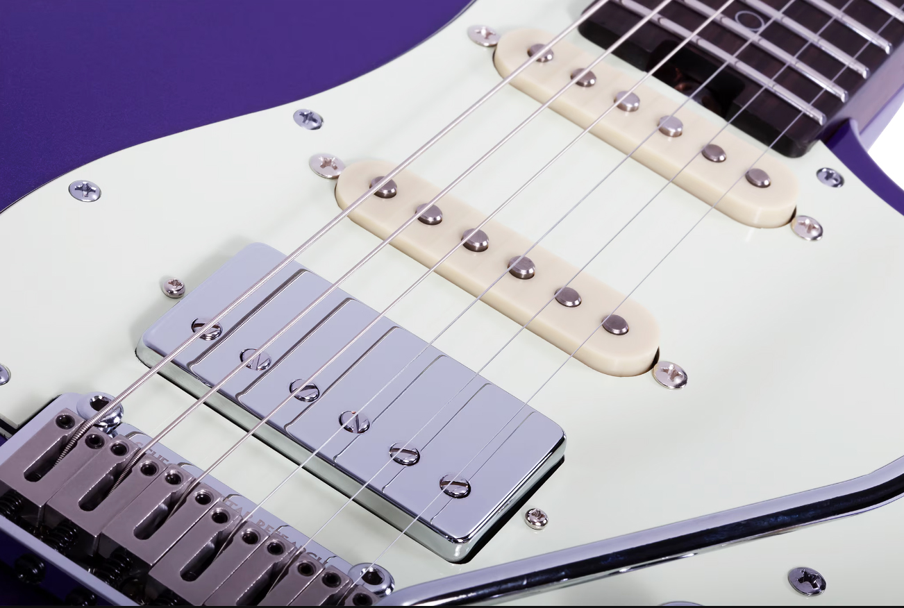 Schecter Nick Johnston Traditional 10th Ann. Signature Hss Trem Eb - Atomic Violet - Guitare Électrique Forme Str - Variation 3