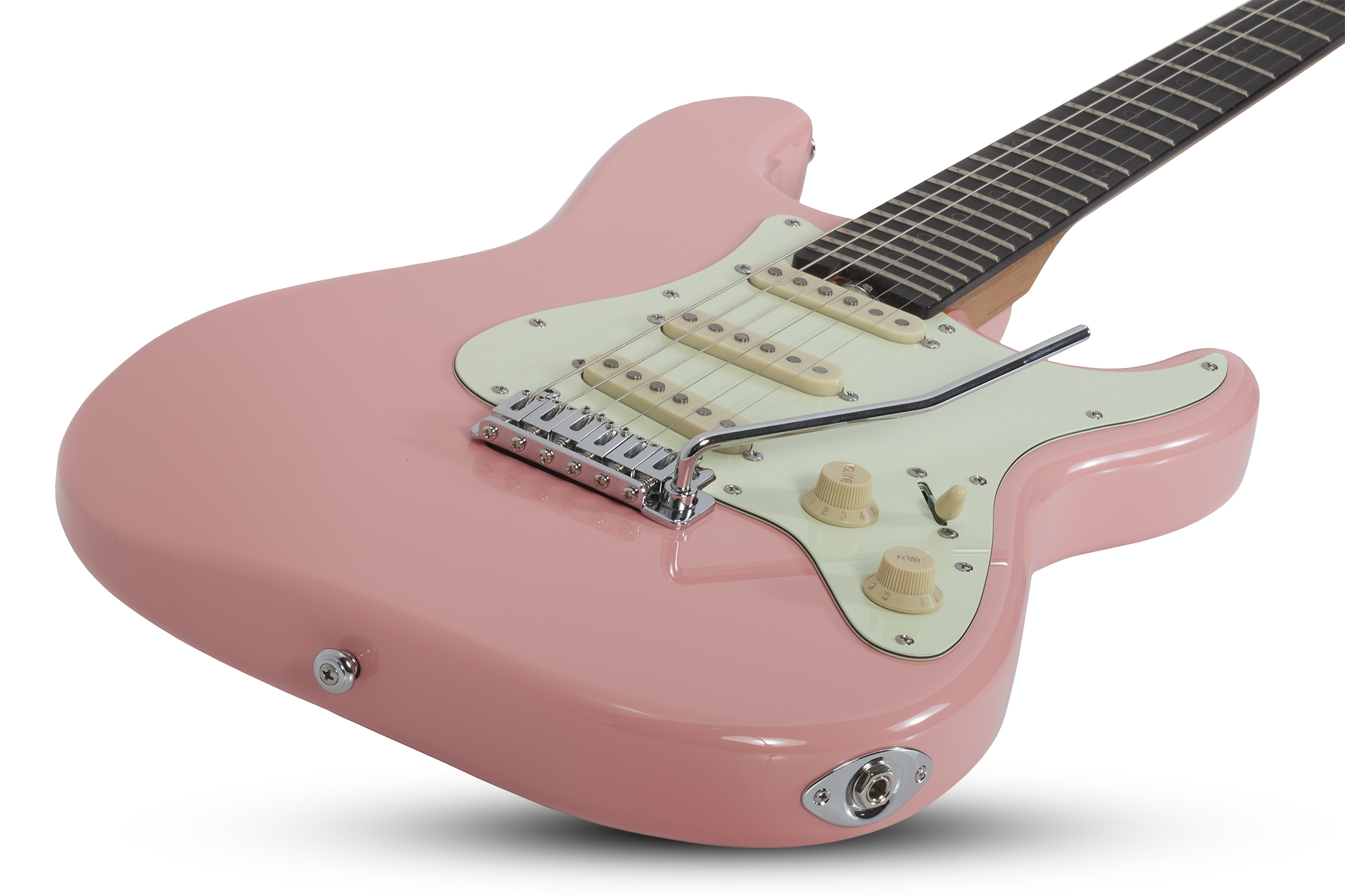 Schecter Nick Johnston Traditional Signature 3s Trem Eb - Atomic Coral - Guitare Électrique Forme Str - Variation 2