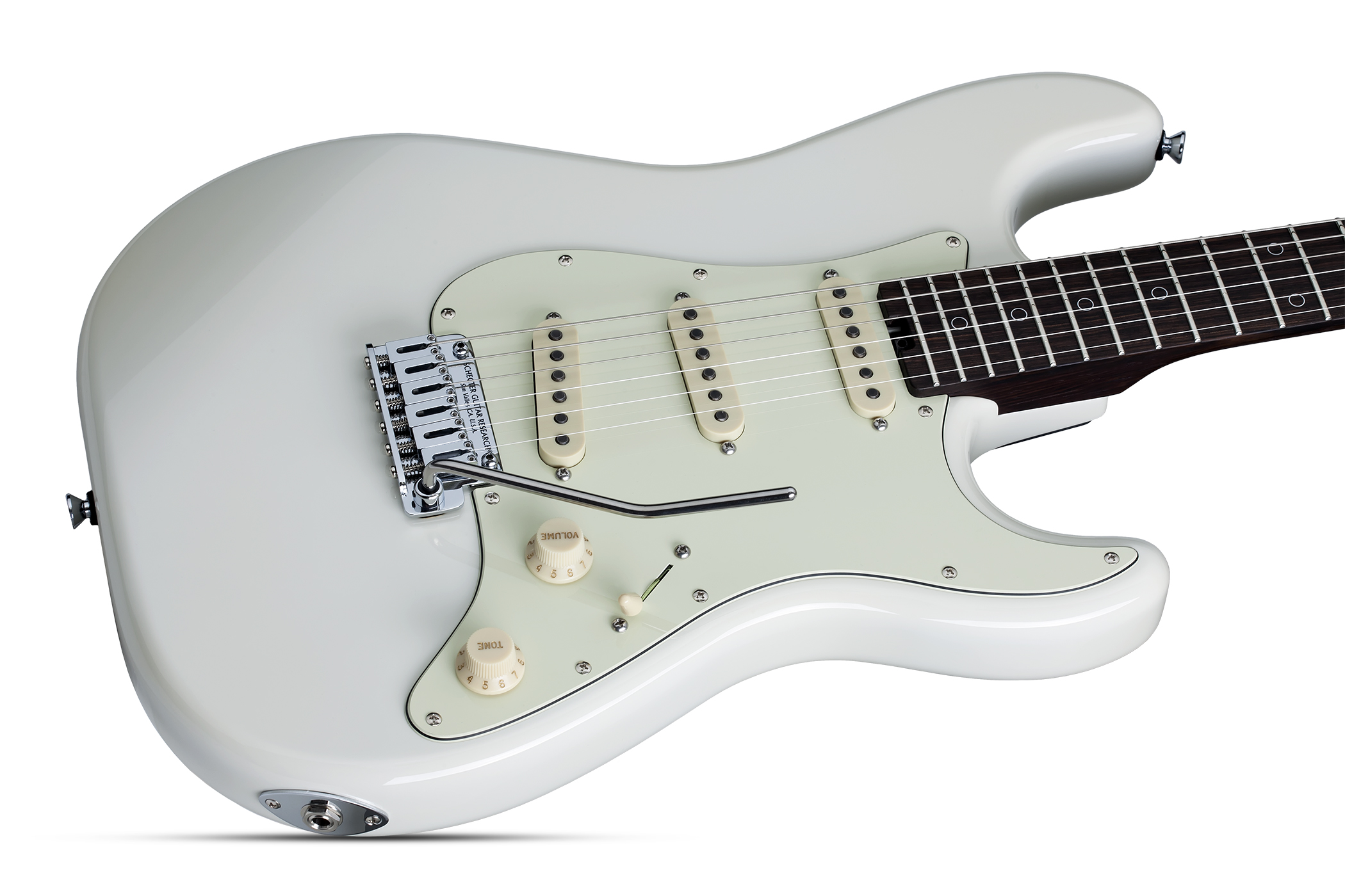 Schecter Nick Johnston Usa Signature 3s Trem Eb - Atomic Snow - Guitare Électrique Forme Str - Variation 1