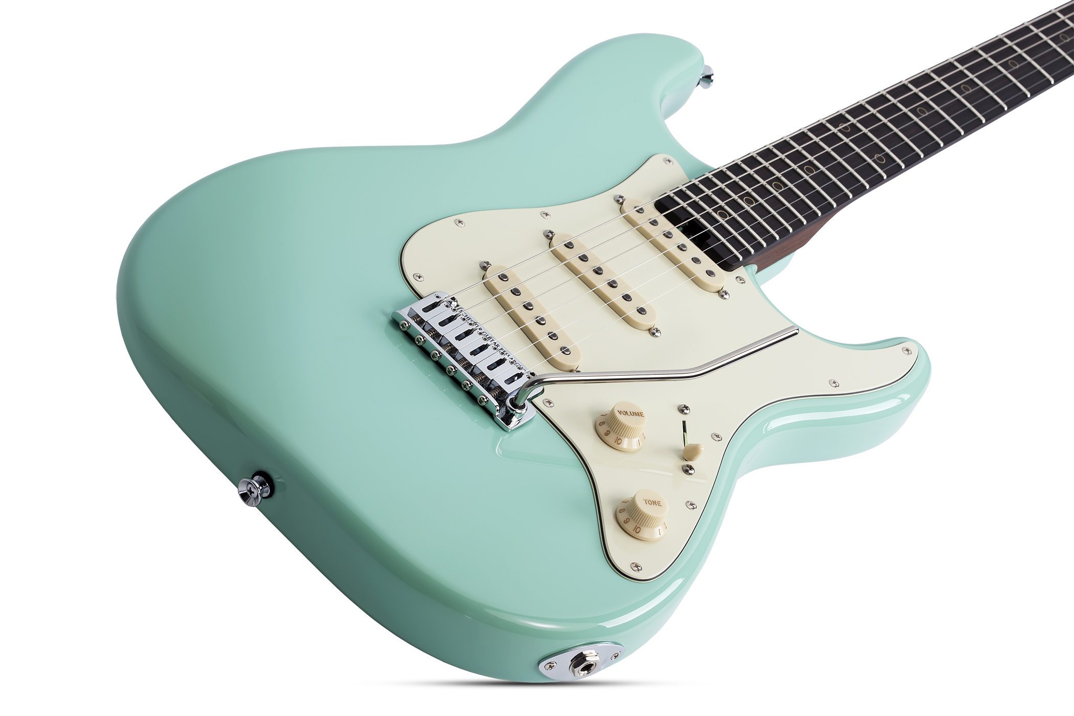 Schecter Nick Johnston Usa Signature 3s Trem Eb - Atomic Green - Guitare Électrique Forme Str - Variation 1