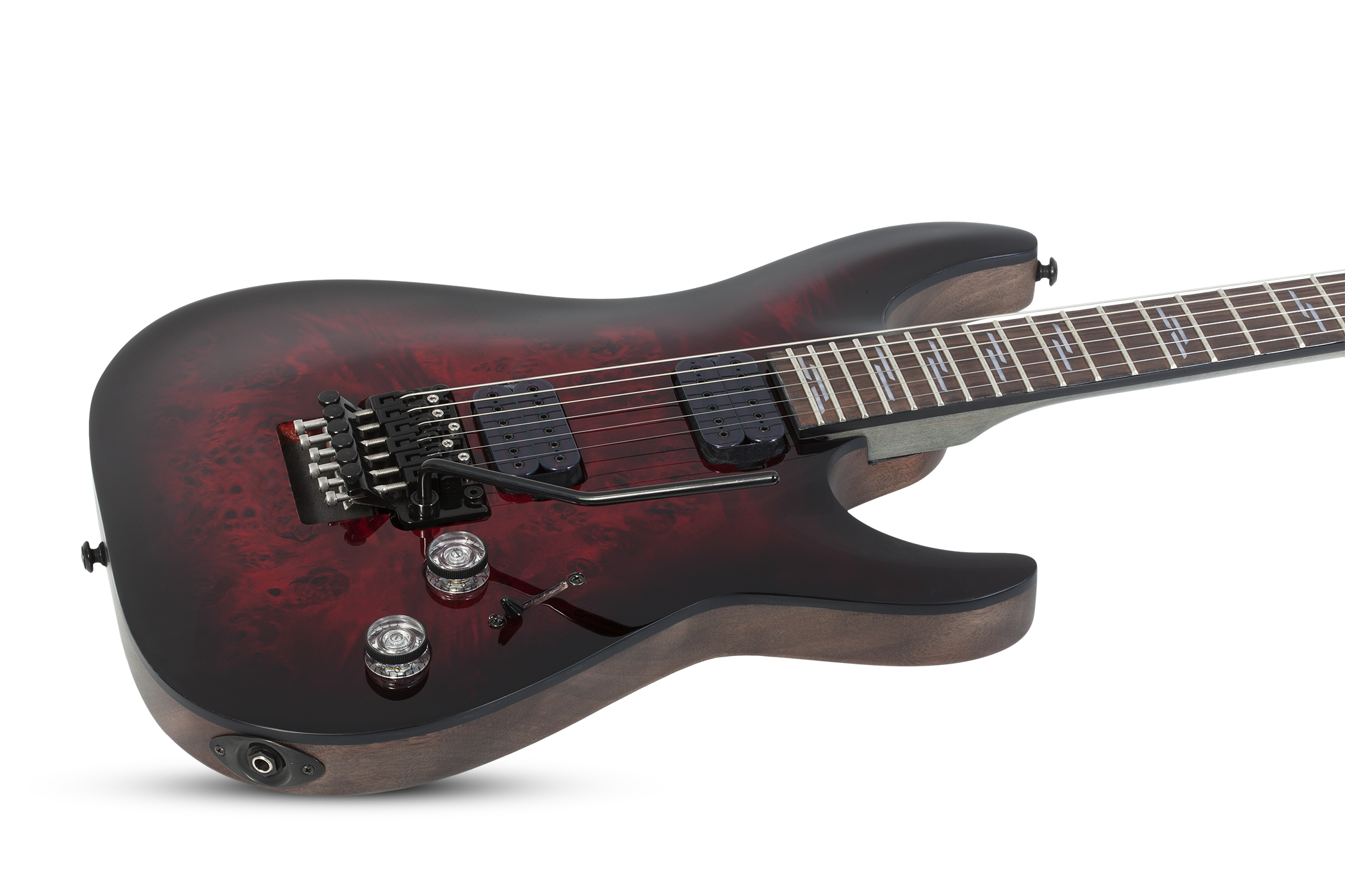 Schecter Omen Elite-6 Fr 2h Rw - Black Cherry Burst - Guitare Électrique Forme Str - Variation 1