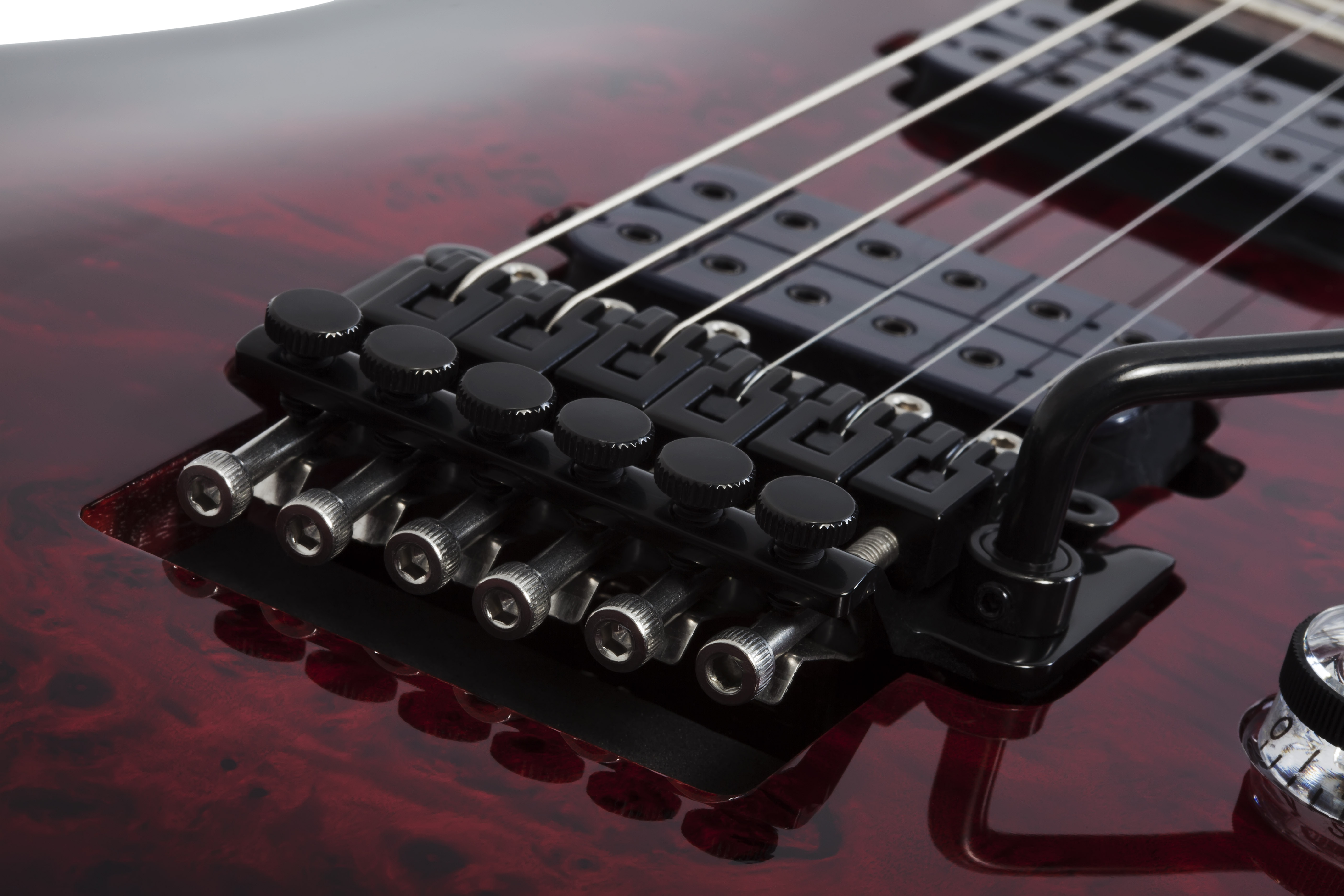 Schecter Omen Elite-6 Fr 2h Rw - Black Cherry Burst - Guitare Électrique Forme Str - Variation 3