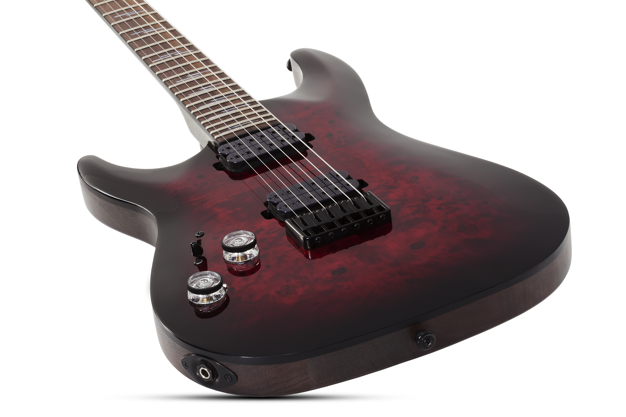 Schecter Omen Elite-6 Lh Gaucher 2h Ht Rw - Black Cherry Burst - Guitare Électrique Gaucher - Variation 1