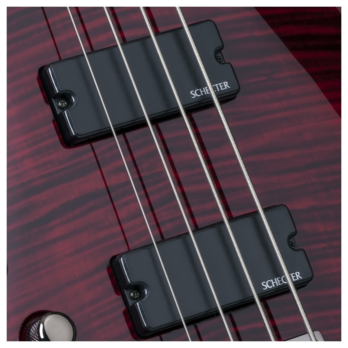 Schecter Omen Extreme-4 Lh Gaucher Active Rw - Black Cherry - Basse Électrique Solid Body - Variation 2