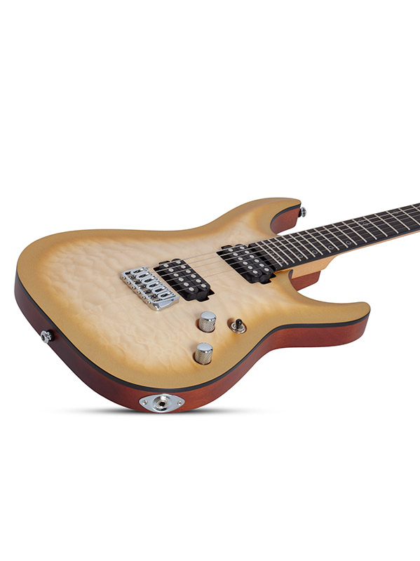 Schecter Omen Extreme Ii 2h Ht Eb - Gold Rush - Guitare Électrique Forme Str - Variation 3