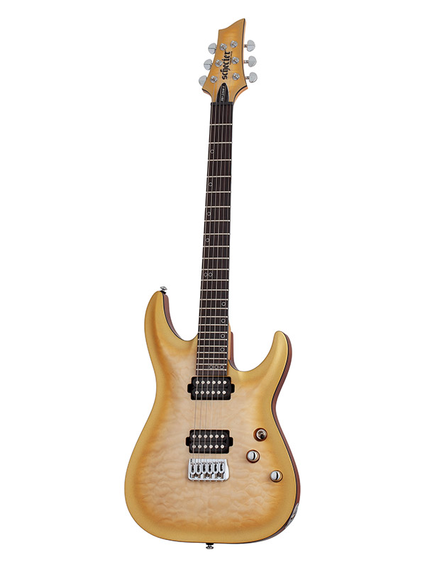 Schecter Omen Extreme Ii 2h Ht Eb - Gold Rush - Guitare Électrique Forme Str - Variation 4