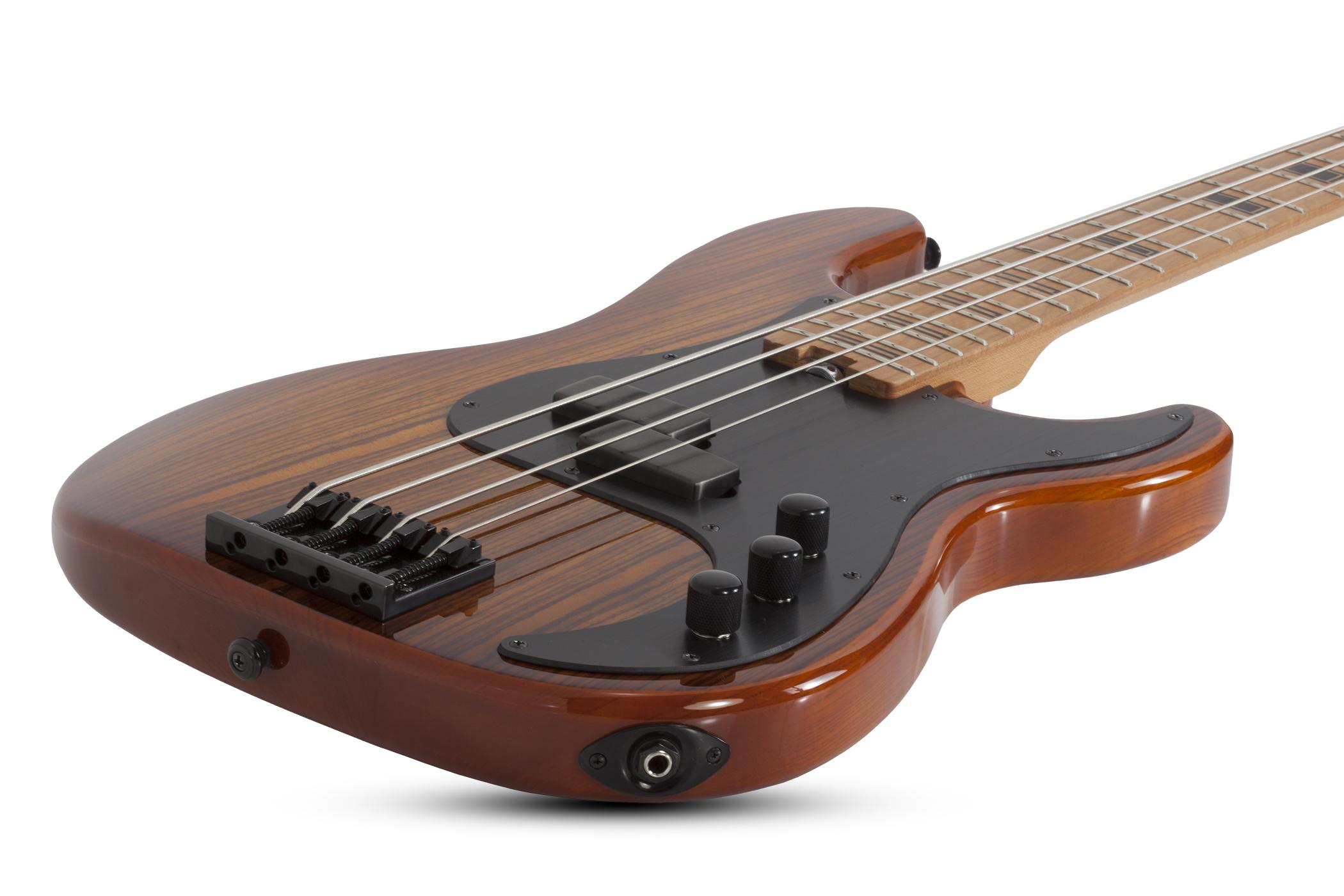 Schecter P-4 Exotic Active Emg Mn - Faded Vintage Sunburst - Basse Électrique Solid Body - Variation 1