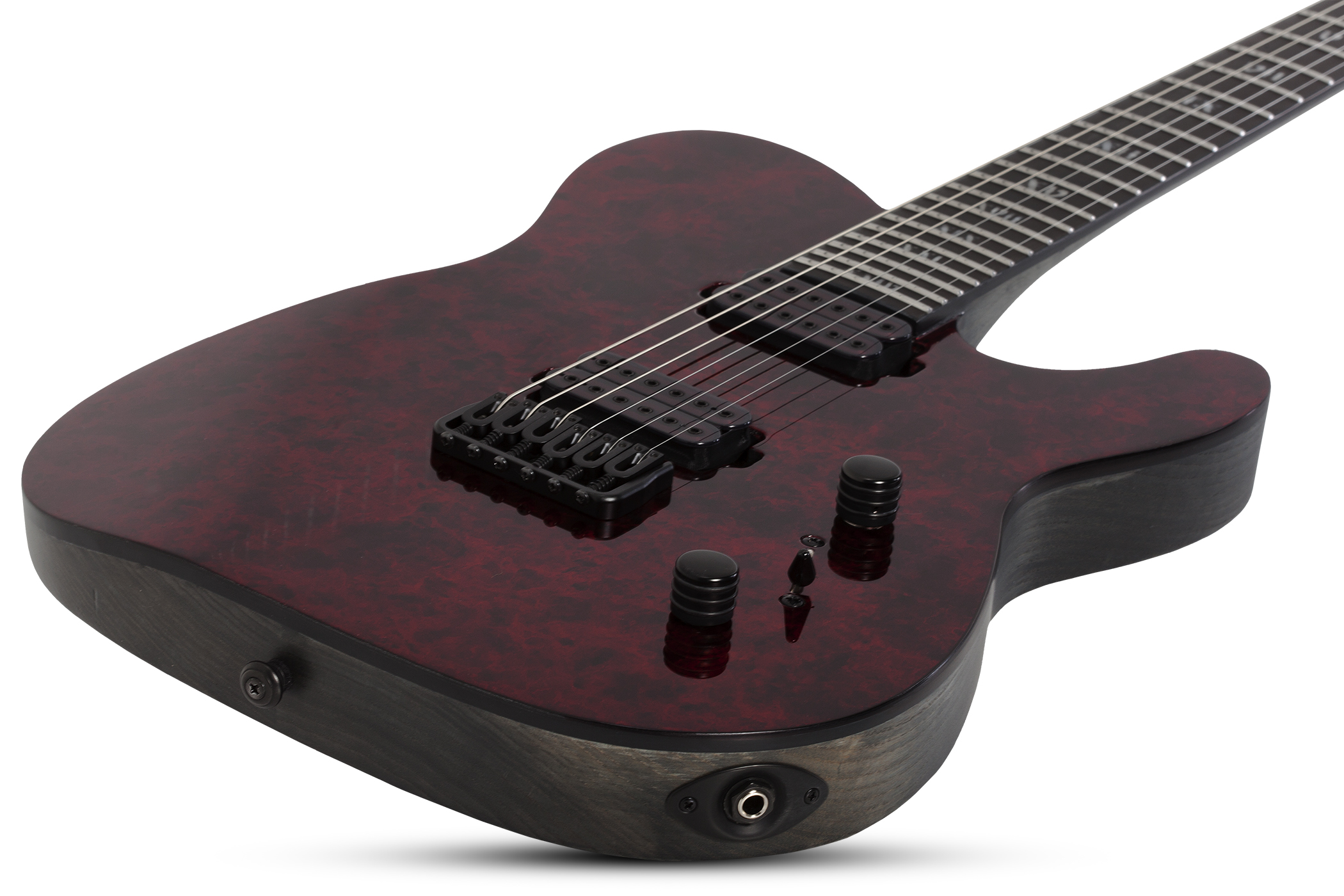 Schecter Pt Apocalypse 2h Ht Eb - Red Reign - Guitare Électrique Forme Tel - Variation 1