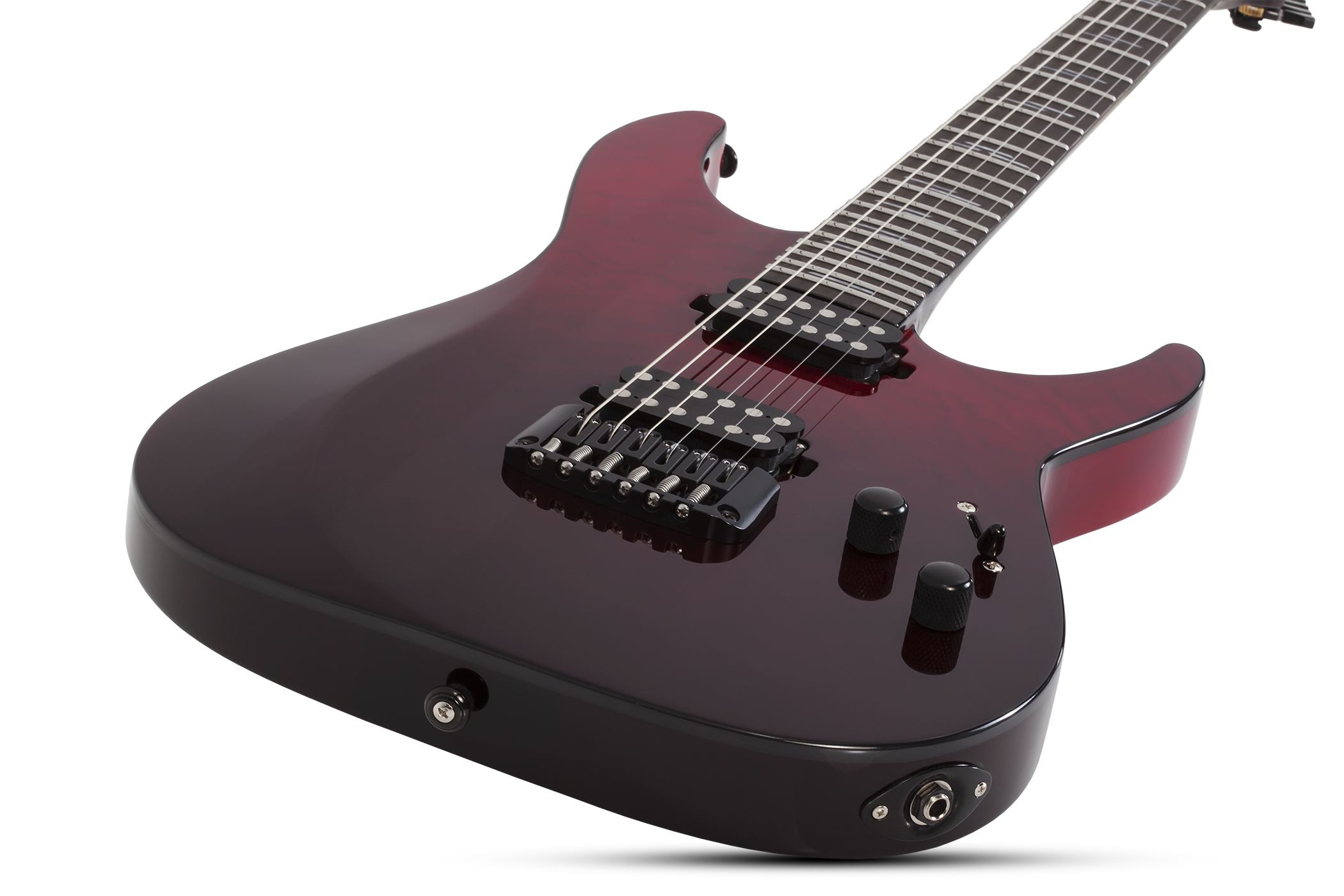 Schecter Reaper-6 Elite 2h Ht Eb - Blood Burst - Guitare Électrique Forme Str - Variation 1