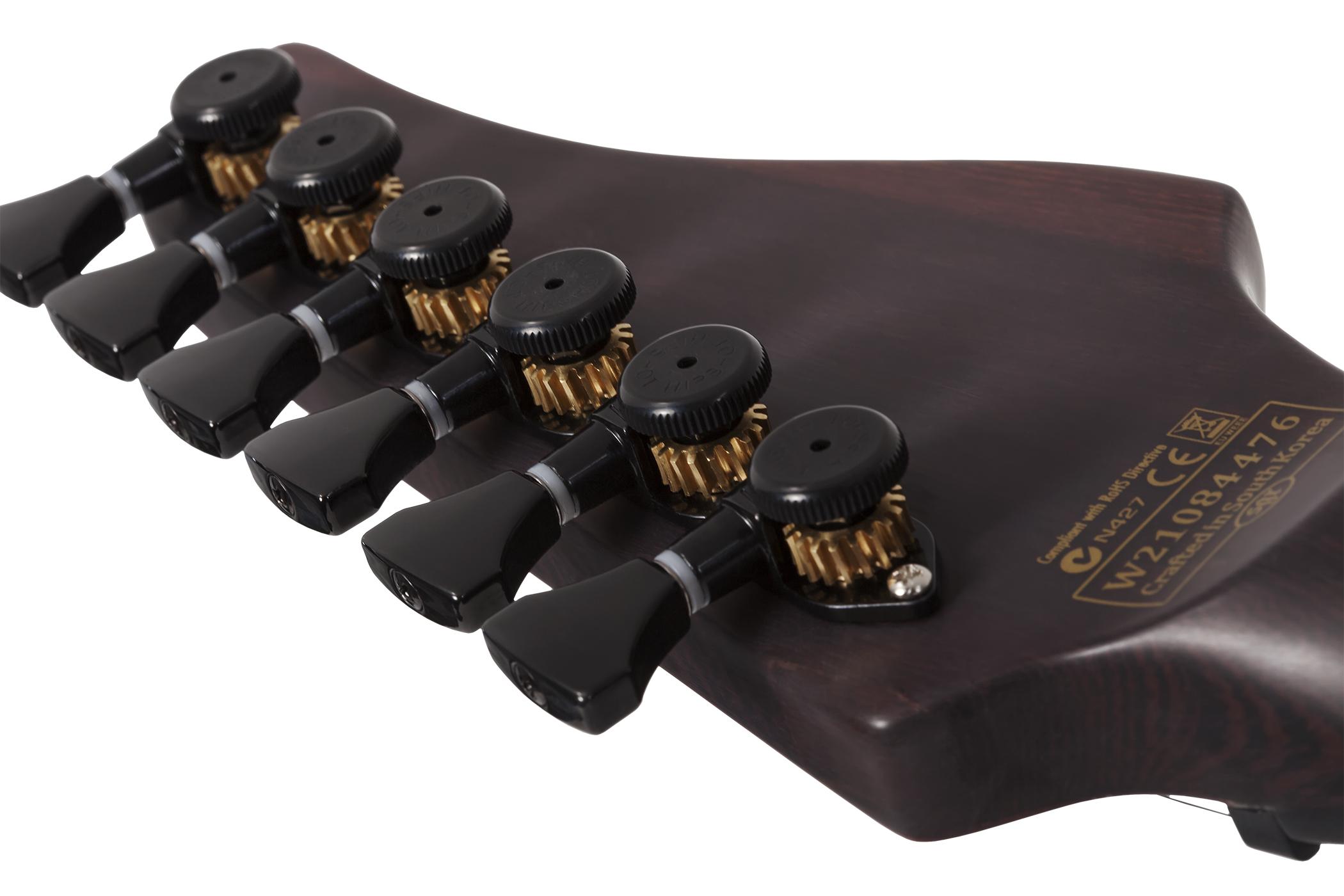 Schecter Reaper-6 Elite 2h Ht Eb - Blood Burst - Guitare Électrique Forme Str - Variation 6