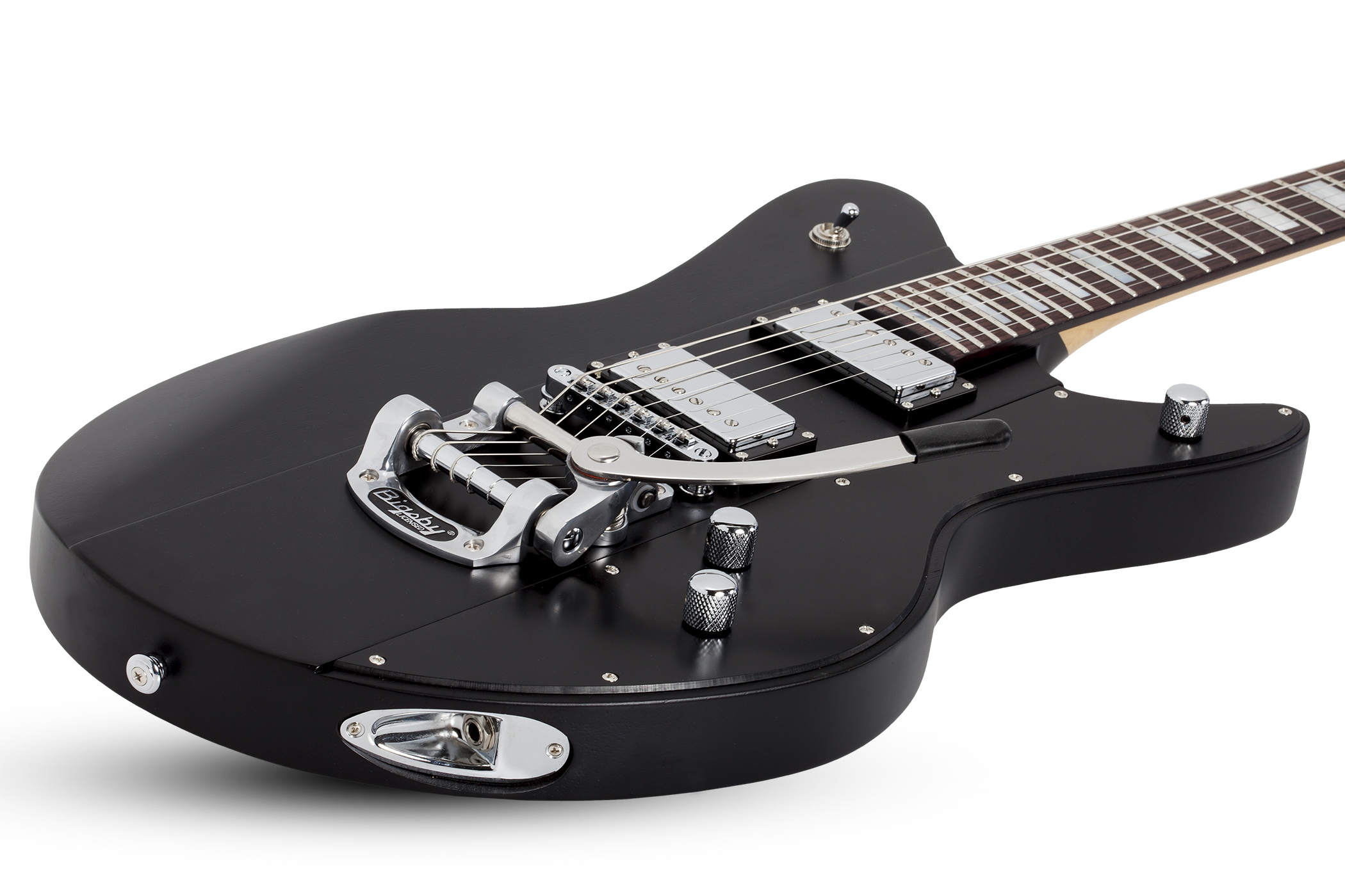 Schecter Robert Smith Ultra Cure Signature 2h Trem Bigsby Rw - Black Pearl - Guitare Électrique Signature - Variation 1