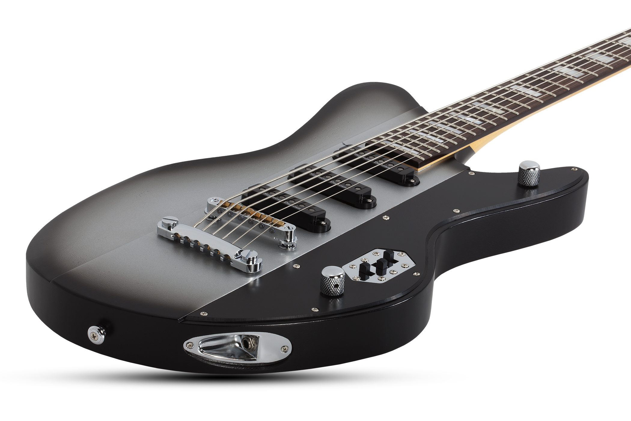 Schecter Robert Smith Ultracure Vi Ht 3s Seymour Duncan Rw - Silver Burst Pearl - Guitare Électrique Baryton - Variation 1