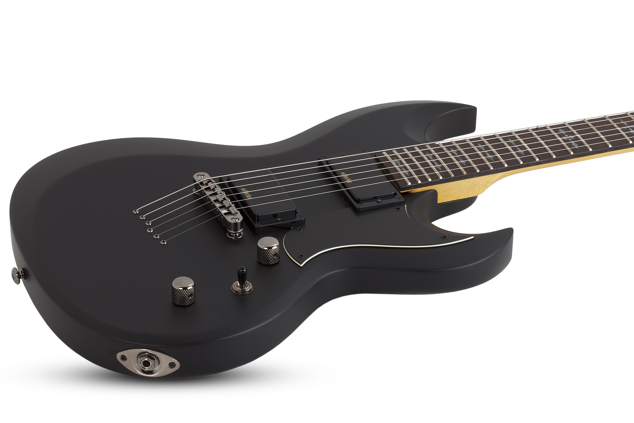 Schecter S-ii Demon 2h Ht Rw - Satin Black - Guitare Électrique MÉtal - Variation 1