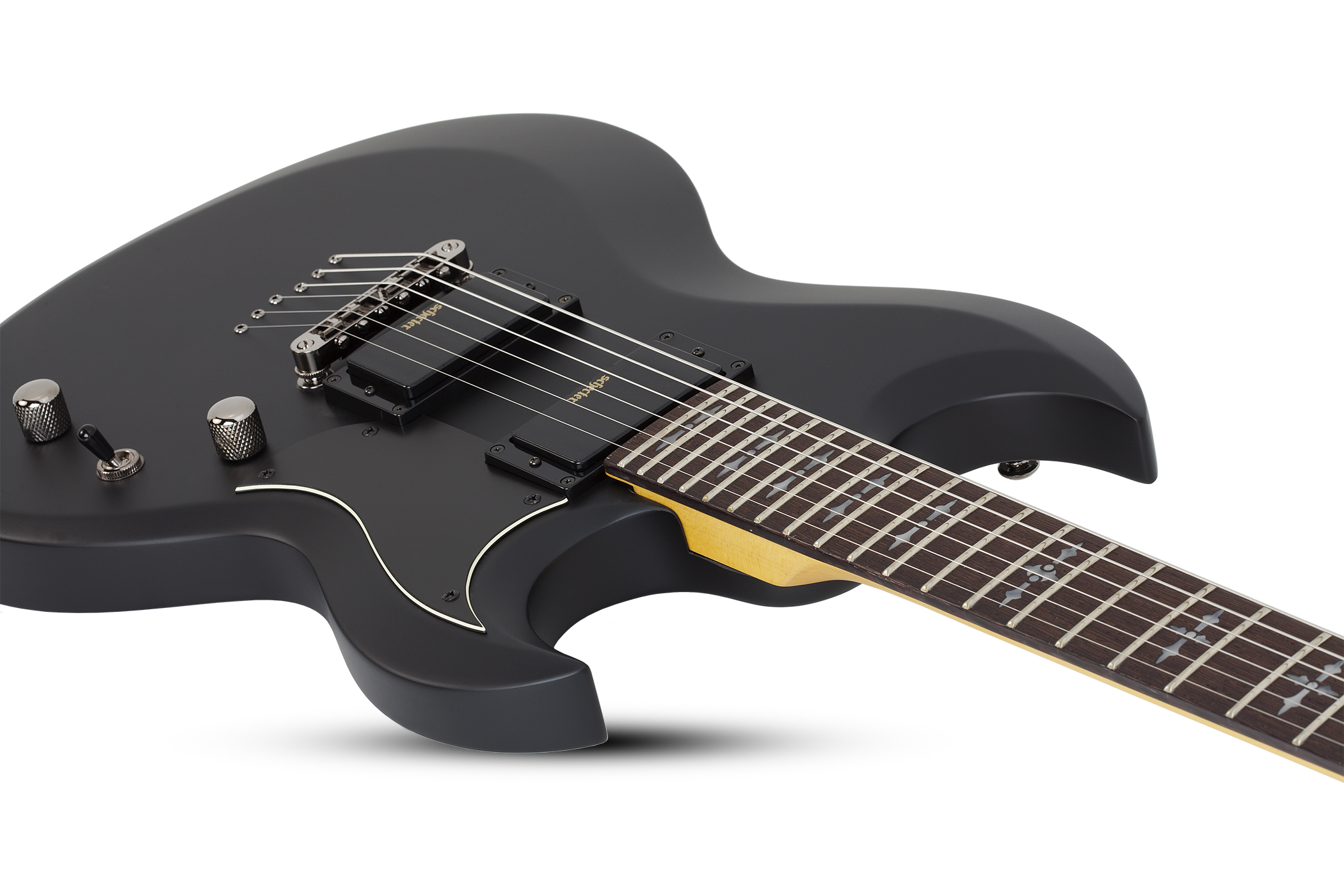 Schecter S-ii Demon 2h Ht Rw - Satin Black - Guitare Électrique MÉtal - Variation 2