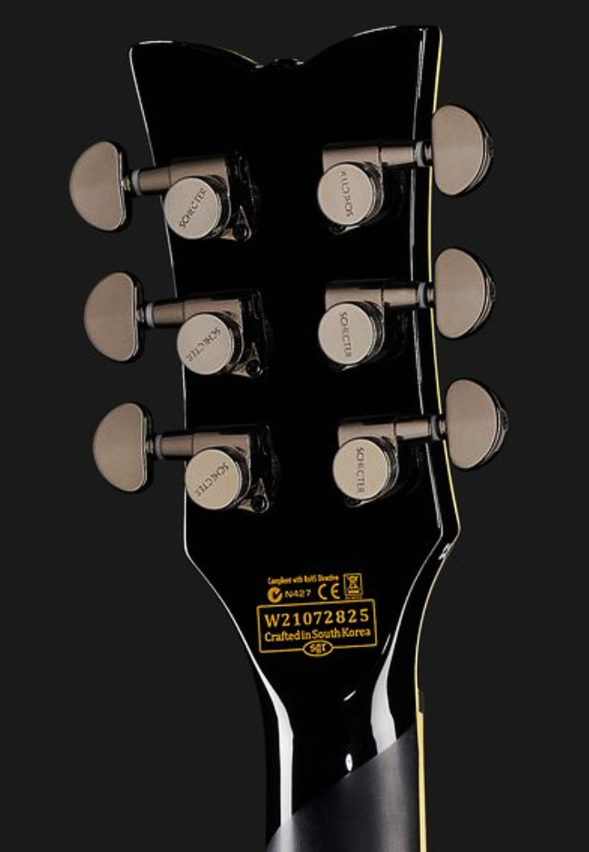 Schecter Solo-ii Blackjack 2h Lundgren Ht Eb - Black - Guitare Électrique Single Cut - Variation 4