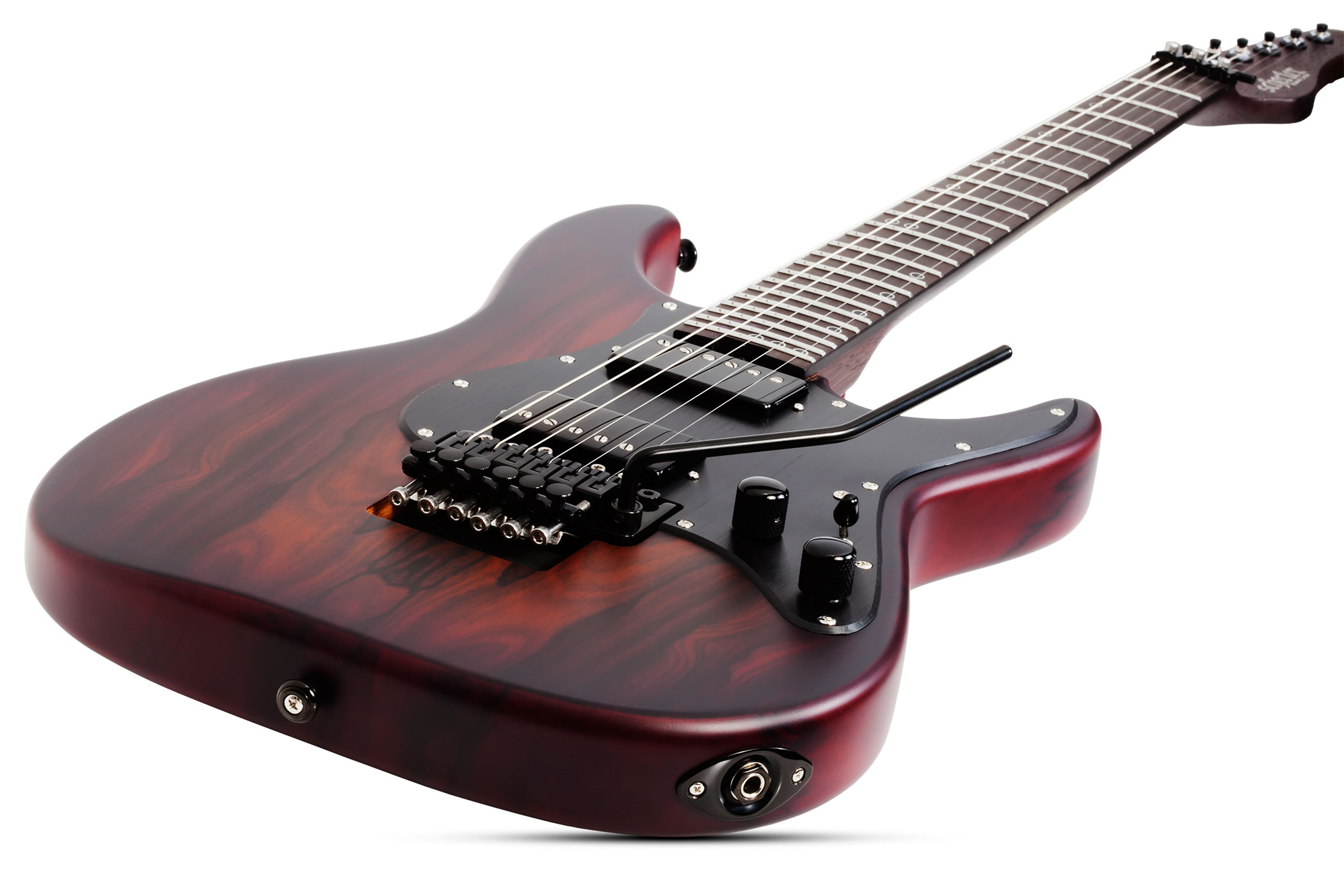 Schecter Sun Valley Super Shredder Exotic Ziricote Lh Gaucher 2h Fr Eb - Natural - Guitare Électrique Gaucher - Variation 1