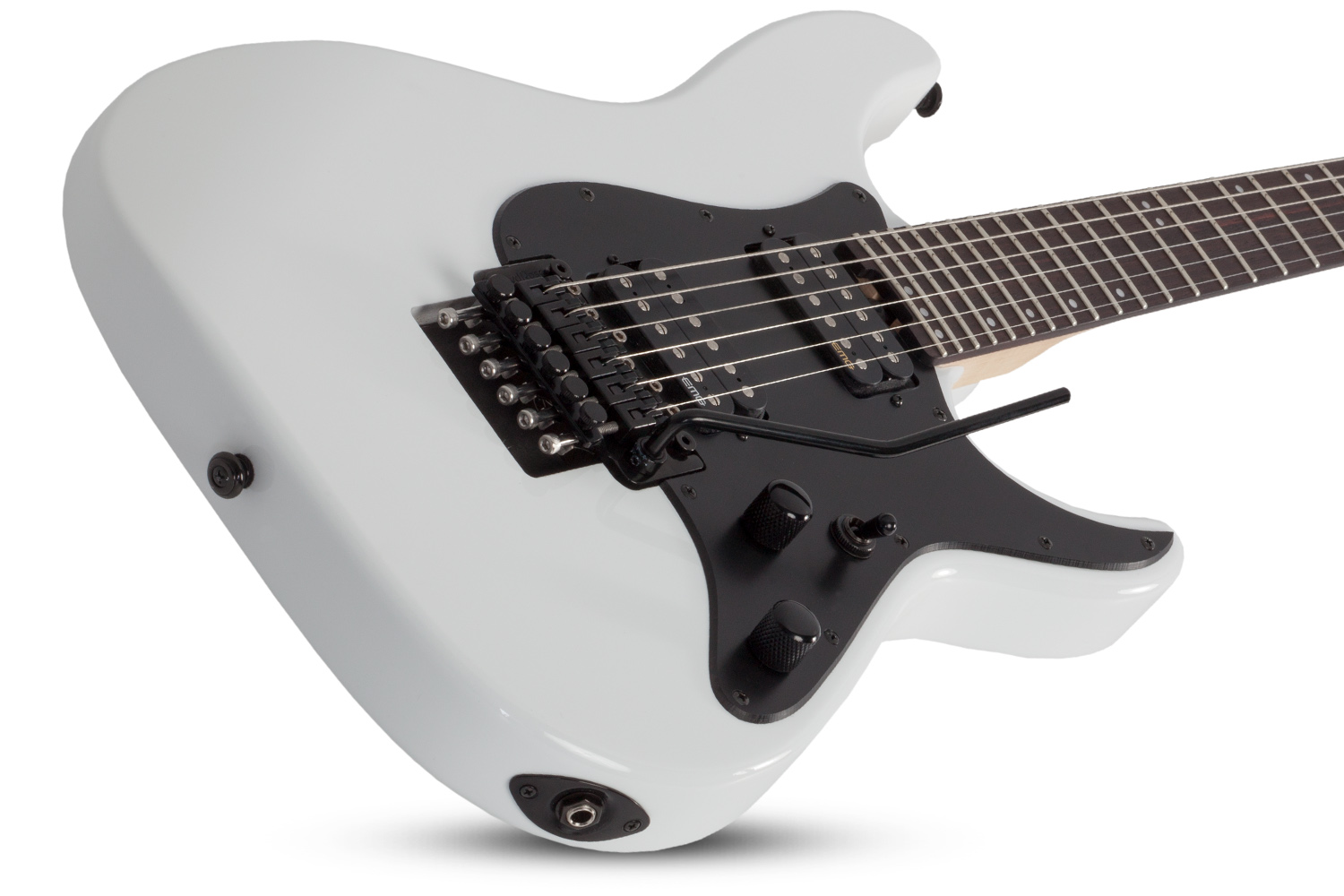 Schecter Sun Valley Super Shredder Fr 2h Emg Rw - White - Guitare Électrique Forme Str - Variation 2