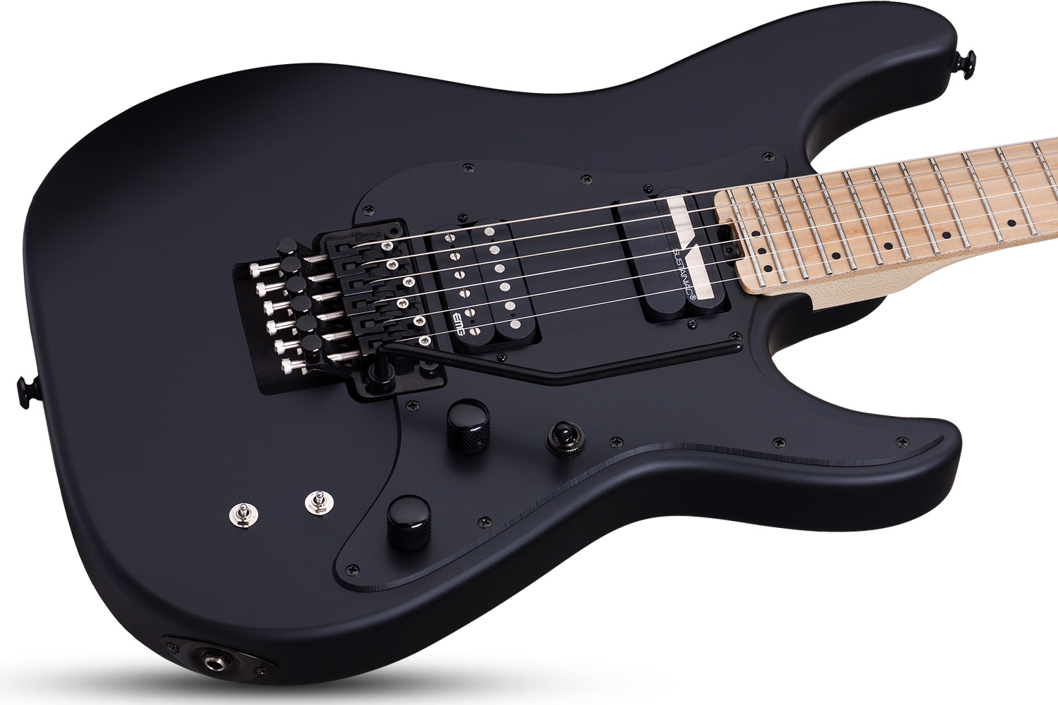 Schecter Sun Valley Super Shredder Fr S 2h Sustainiac Eb - Satin Black - Guitare Électrique MÉtal - Variation 1