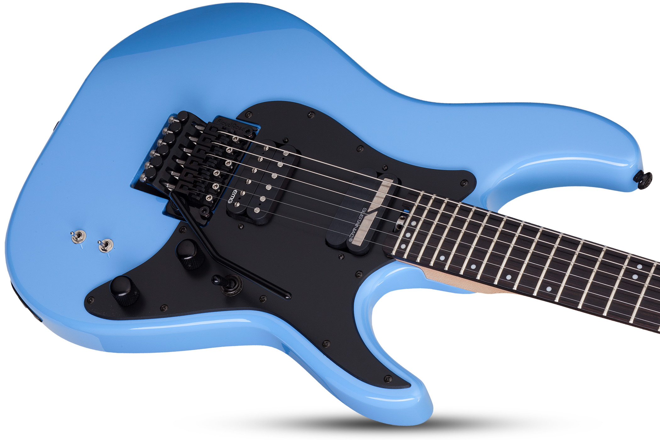 Schecter Sun Valley Super Shredder Fr S 2h Sustainiac Eb - Riviera Blue - Guitare Électrique MÉtal - Variation 2