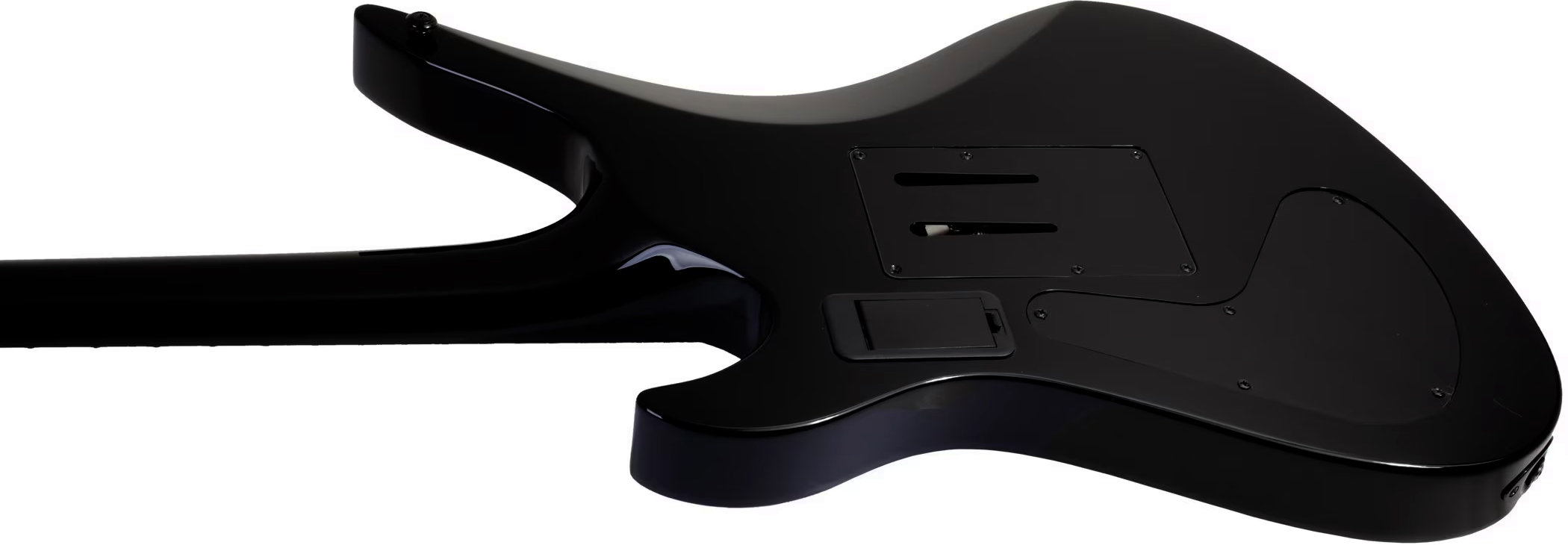 Schecter Synyster Custom-s Signature 2h Sustainiac Fr Eb - Black Silver - Guitare Électrique Forme Str - Variation 3