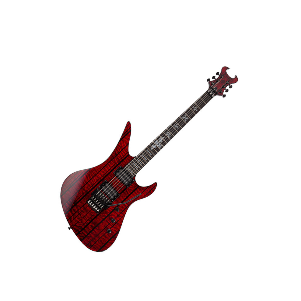 Schecter Synyster Gates Standard Plus Fr Hh Eb - Transparent Deep Red - Guitare Électrique Signature - Variation 1