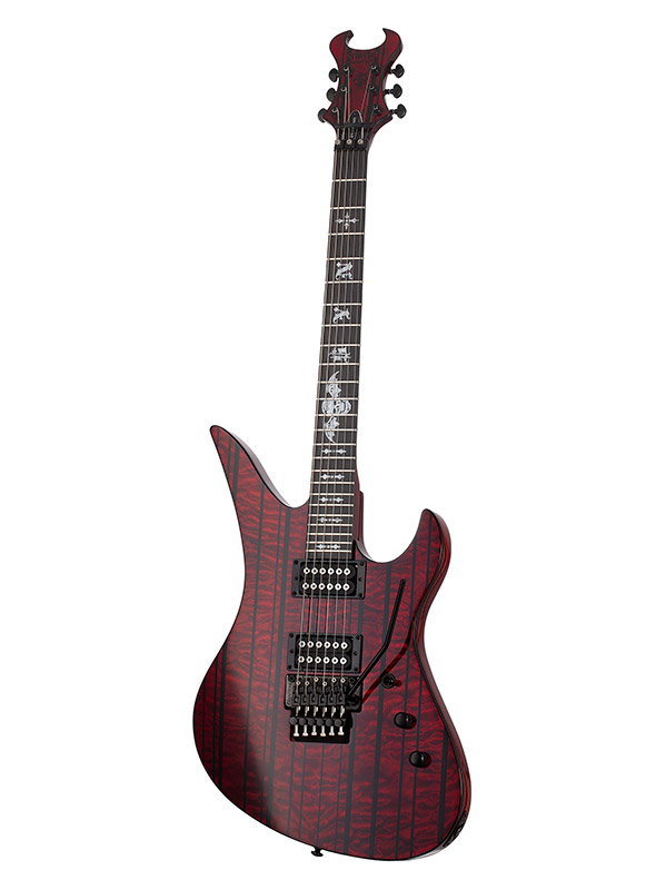 Schecter Synyster Gates Standard Plus Fr Hh Eb - Transparent Deep Red - Guitare Électrique Signature - Variation 5