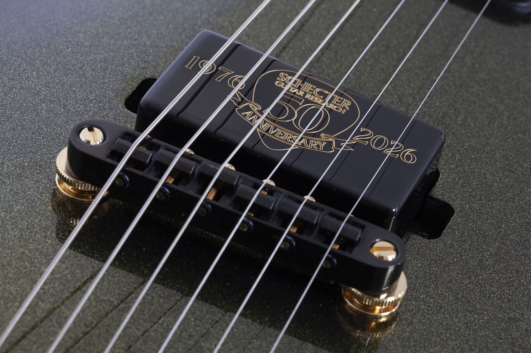 Schecter Tempest 50th Ann. 2h Ht Eb - 50th Gold Burst - Guitare Électrique MÉtal - Variation 5