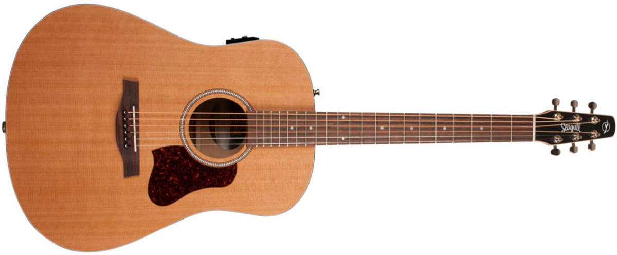 Seagull S6 Original Slim Presys Ii Dreadnought Cedre Merisier Rw - Natural Semi Gloss - Guitare Electro Acoustique - Main picture