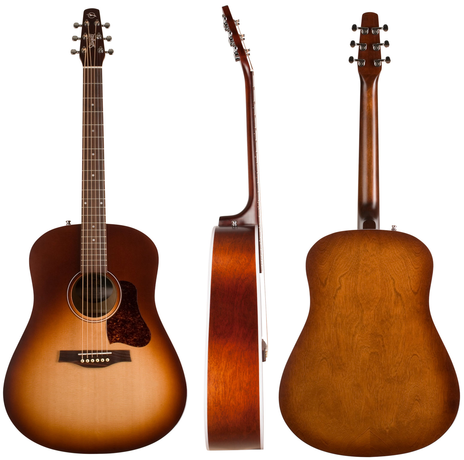 Seagull Entourage Dreadnought Epicea Merisier - Autumn Burst - Guitare Acoustique - Variation 1