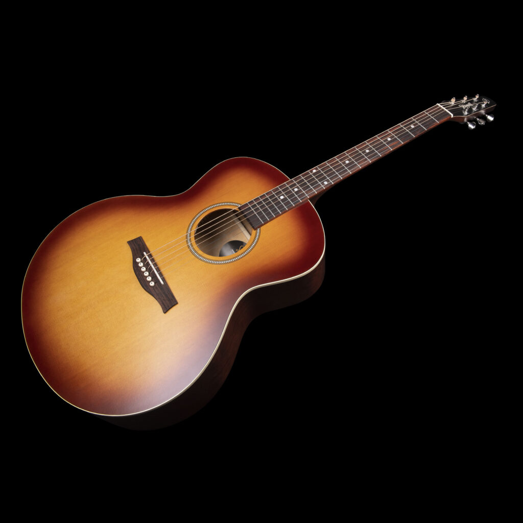 Seagull Entourage Mj Grand Auditorium Cedre Merisier Rw - Rustic Burst Semi Gloss - Guitare Acoustique - Variation 1