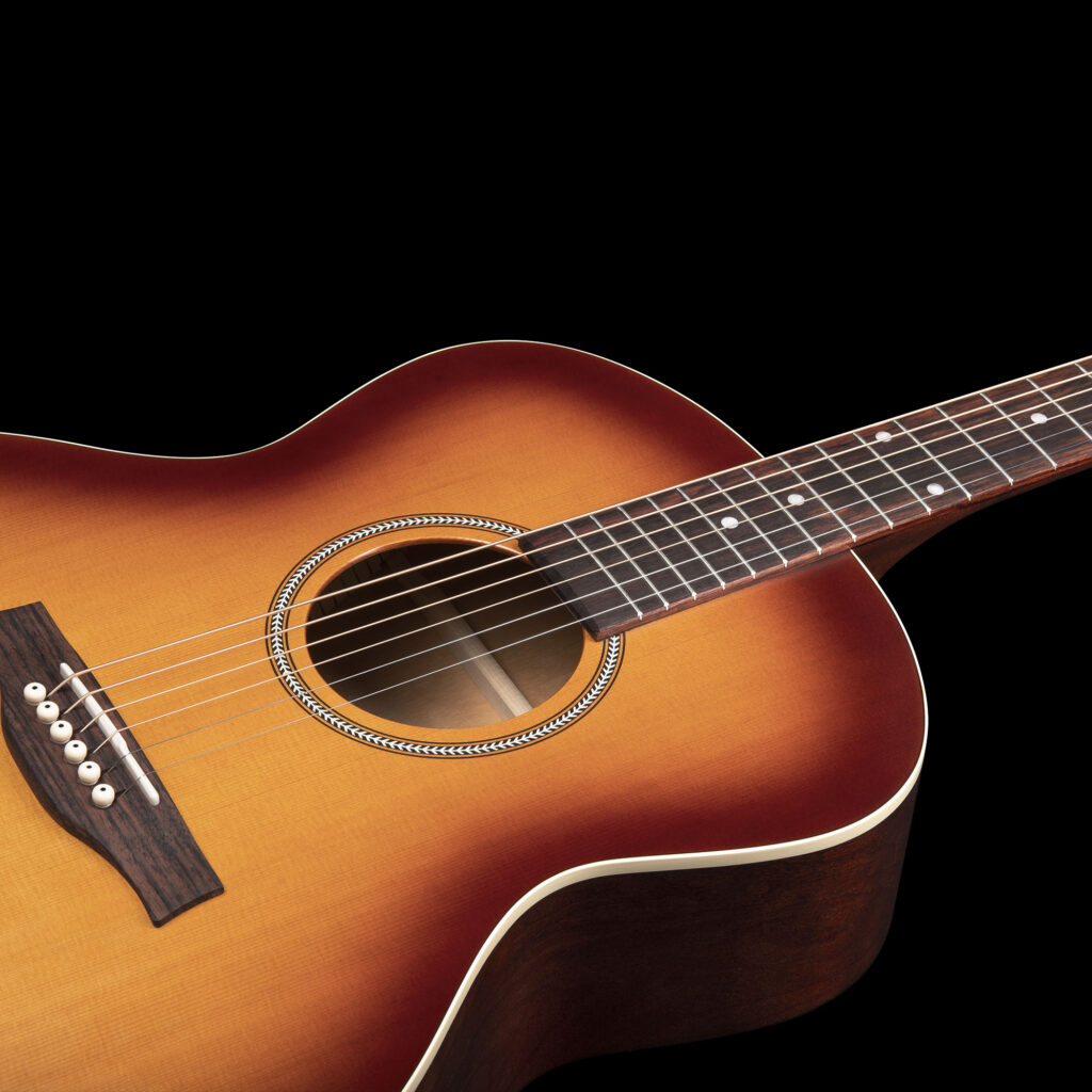 Seagull Entourage Mj Grand Auditorium Cedre Merisier Rw - Rustic Burst Semi Gloss - Guitare Acoustique - Variation 2